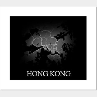 Hong Kong Map - Cartography Posters and Art